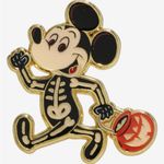 Lounge Fly  Disney Skelly Mickey Mouse Enamel Pin Photo 0