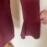 Burgundy One Button Blazer with Bell Cuffs by Iman Size Small EUC Photo 4