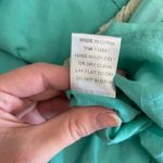 Theme women’s light‎ blue embroidered ruffled silk cotton mini skirt size Large Photo 7