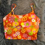 No Boundaries vintage groovy retro  peace love tankini top size large Photo 0