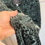 Johnny Was  Jade green velvet patterned maxi dress size small Photo 4