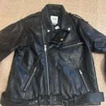 Abercrombie & Fitch  Black Leather Jacket Photo 3