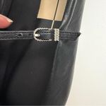 Dolce Vita Reyes Mary Jane Ballet Flats Leather Square Toe Buckle Black Silver Size 11 Photo 7