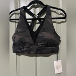 Zyia Adjustable Forest Camo Bra Sz L New With Tags Black/Gray Photo 7