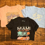 Aeropostale Women's Short Sleeve Tees - Black, Pink, Light Blue- Bundle of 3 Photo 0