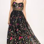 City Studios Black Floral Embroidered Prom/Formal Dress Photo 1
