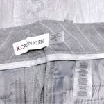Calvin Klein  Women's Gray Pinstripe Slim Ankle Pants 4 Photo 2