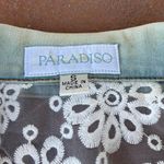 Free People Western boho Lace and denim vest top sz s  Photo 4