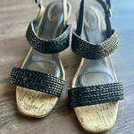 LifeStride Memory Foam Women’s Size 8 Wedges with Black Straps & Ankle Strap Photo 0