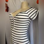 Popular 21 🖤🤍Black and White Striped Mini Dress🖤🤍 Photo 2