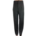ZARA  Black High Rise Flat Front Straight Leg Ankle Trouser Dress Pants Size S Photo 0