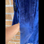 KOOS COUTURE van den AKKER Royal blue velvet dress small Photo 7