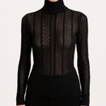 Reiss black lace roll neck top NWT Photo 0