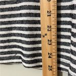 Gianni Bini  juniors size large long sleeve pullover striped black ivory heart Photo 1