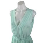 Victoria's Secret  Mint Green Sleeveless V Neck Pleated Fit & Flare Mini Dress S Photo 2