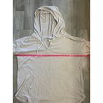 Market & Spruce Kallon Brushed Knit Hoodie Sweatshirt Beige Drop Shoulder Sz L Tan Size L Photo 2