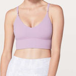 Lululemon  Uncaged Bra in Violetta Light Purple Size 6 Lilac Sports Bra Strappy Photo 0