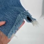 Levi's Wedgie Women's Raw Hem Tapered Ankle Jeans Blue Denim Acid Wash Size 30 Photo 7