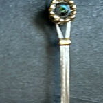 Women’s vintage dainty two tone crystal bangle bracelet one‎ size Silver Photo 0