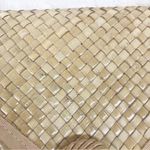 Liz Claiborne VINTAGE Liz Clairborne Woven Straw Envelope Shoulder Bag Purse Tan Beige Summer Photo 6