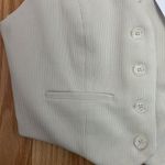 House of Harlow NWT Woman’s  Button-Up Vest Size XS  Ivory Photo 3