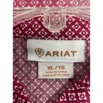 Ariat  Red Patterned Western Shirt – Long Sleeve, Size XL‎ Photo 4