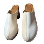 Seychelles  8 Women's Go All Out Clog, Ivory/White Block Heel Platform Stubbed Photo 4