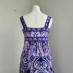 Apt. 9 Y2K  Blue Purple Floral Paisley Maxi Sun Dress M Photo 6
