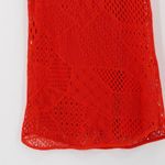 Urban Outfitters  Ecote Crochet Short Sleeve Dress Orange Scoop Neck Size Medium Photo 2