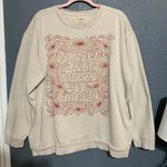 Natural Life Cream and Pink Graphic Sweatshirt Photo 1