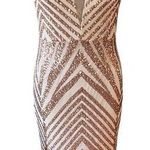 Evening prom evening formal mermaid trumpet gown with gold sequins size L Size L Photo 0