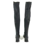 BCBGMAXAZRIA  Larya Over The Knee Thigh High Leather Boots 37.5 Black New NEW Photo 2