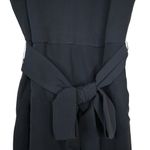 Sam Edelman Womens 8 Tie Waist Crop Wide Leg Jumpsuit in Black NEW Photo 5