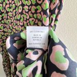 Tucker NYC Silk Drop Waist Laura Dress Animal Print Pockets Size Small Blue Photo 5