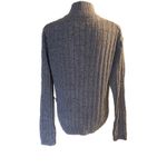 Oscar de la Renta Grey Cable Knit Sweater – Size L Photo 3