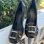 Tory Burch Womens MEREDITH Black W/ BUCKLE Shoes 9M Photo 1