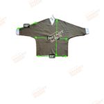 ZARA  Olive Green V Neck Drop Shoulder Oversized Knit Sweater dress Women's M Photo 4