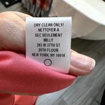 Milly  Coral Melon Camila Silk Sleeveless Blouse Size 6 Small NWT Photo 8