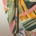 Entro  Vintage Resort Abstract Midi Dress Size M Vacation Cruise Tropical Photo 6