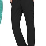 Cherokee NEW  Workwear Drawstring Soft Stretch Black Scrub Pants Women’s Size L Photo 8