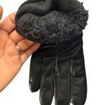 Cindy Claire Black Gloves Faux Fur Lining Lined One Size NWT Photo 1