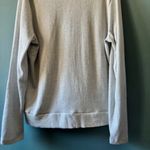 Banana Republic L Silver Sweater Metallic Glitter Long Sleeve V Neck Holiday NWT Photo 7