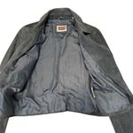 Levi's Women's Gray Suede Genuine Leather Moto Biker Jacket Small Photo 4