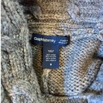 Gap MATERNITY Heather Brown Turtleneck Sweater Cableknit Cape Women's SMALL Photo 2