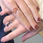 Cute ring transparent ring acrylic ring resin ring lovely ring y2k ring 2000s ring Photo 1