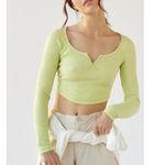 Urban Outfitters UO BDG Theo Notch Neck Long Sleeve Tee Photo 1