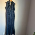 Free People  CRVY Ring The Alarm Denim Jumpsuit.  XS Photo 1