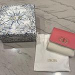 Christian Dior Lotus Wallet Tri-fold Pink and Cream FULL INCLUSION Photo 0