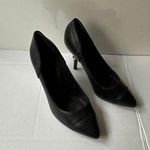 Tory Burch  Bernice Leather Pointed Toe Logo Charm High Heels Pumps Shoes Photo 0