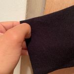 ZARA Knit Short Sleeve Black Jumper Gold Loop Chain Collar Zip Fastening Size small Photo 4